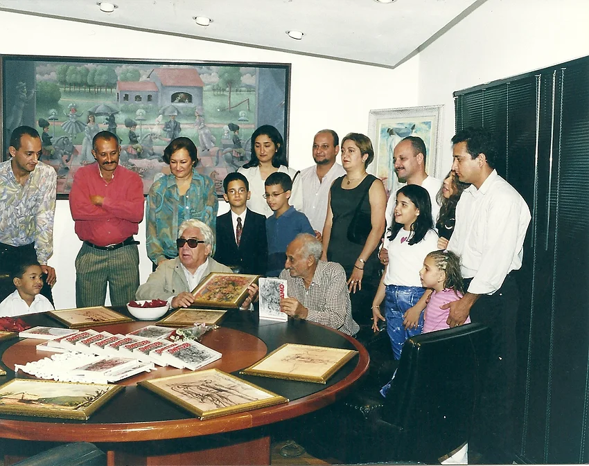 Con Oswaldo Vigas y Oswaldo Cabrera