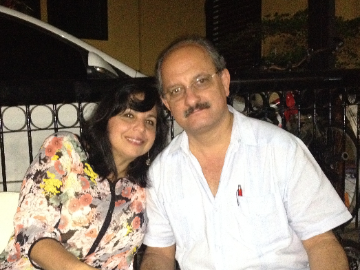 Junto a mi esposa